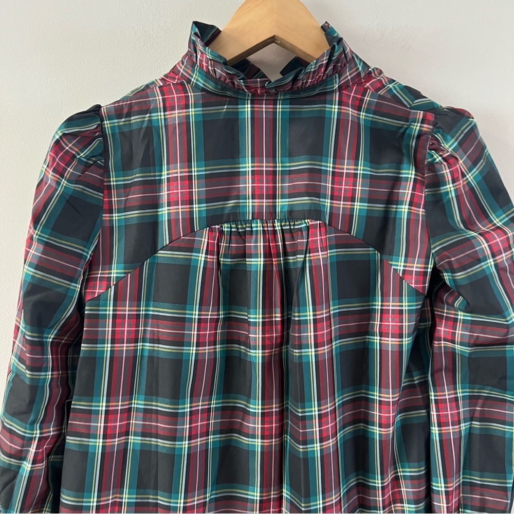 Tuckernuck Palmerston mini dress ladies size xs highland tartan plaid red black - Picture 9 of 11